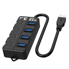 4-In-1 USB 3.0 HUB Adapter 4*USB 3.0 High-speed Extenders 4-Port Independent Switch USB3.0 HUB For Laptop MacBook Pro