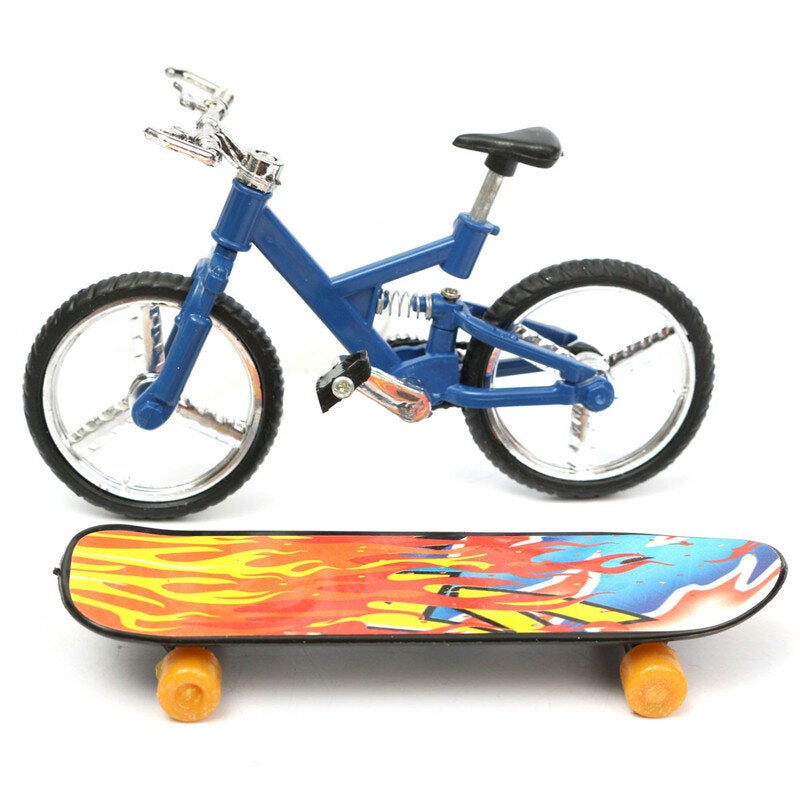 Finger Bike Bicycle & Finger Board Boy Kid Children Wheel Toy Gift