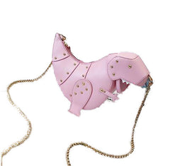 Dinosaur Design Rivets Women's Purses and Handbags Shoulder Chain Bag Designer Small Crossbody Bag Female Clutch Bag Pu Leather