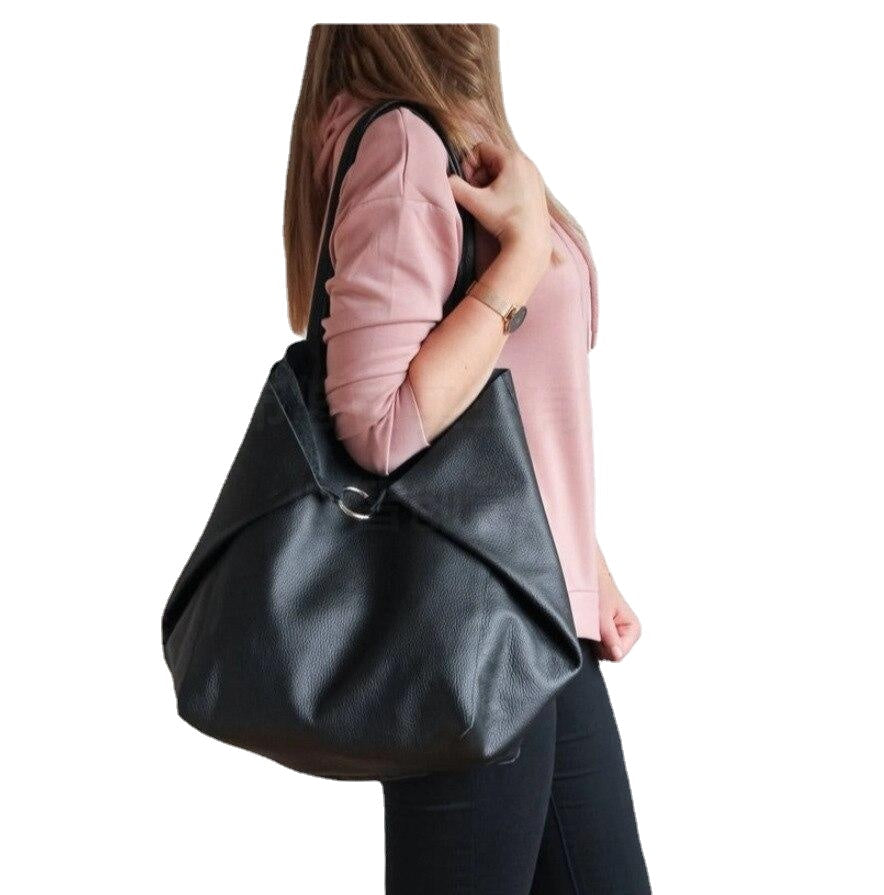 Casual Over Large Tote Bags for Women Shoulder Bag Simple Big Handbags Luxury Soft Shopper Composited Purse