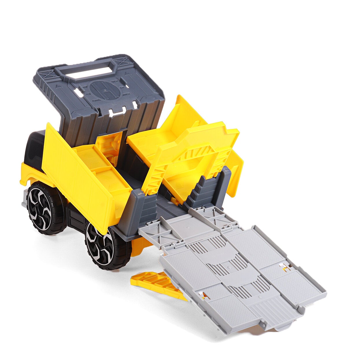 Simulation Inertia Deformation Track Engineering Vehicle Diecast Car Model Toy with Storage Parking Lot for Kids Birthdays Gift