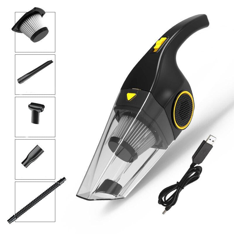 Wireless Handheld Auto Vacuum Cleaner 5000Pa 30000rpm Powerful Suction Wet Dry Dual Use for Home Car Office