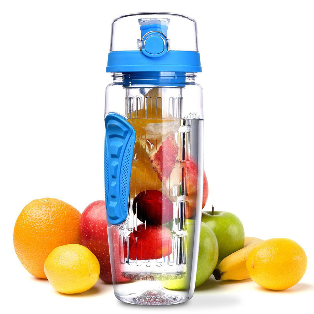 32oz 900ml Fruit Infuser Juice Shaker Sports Lemon Water Bottle Tour Hiking Portable Climbing Camp - JustgreenBox