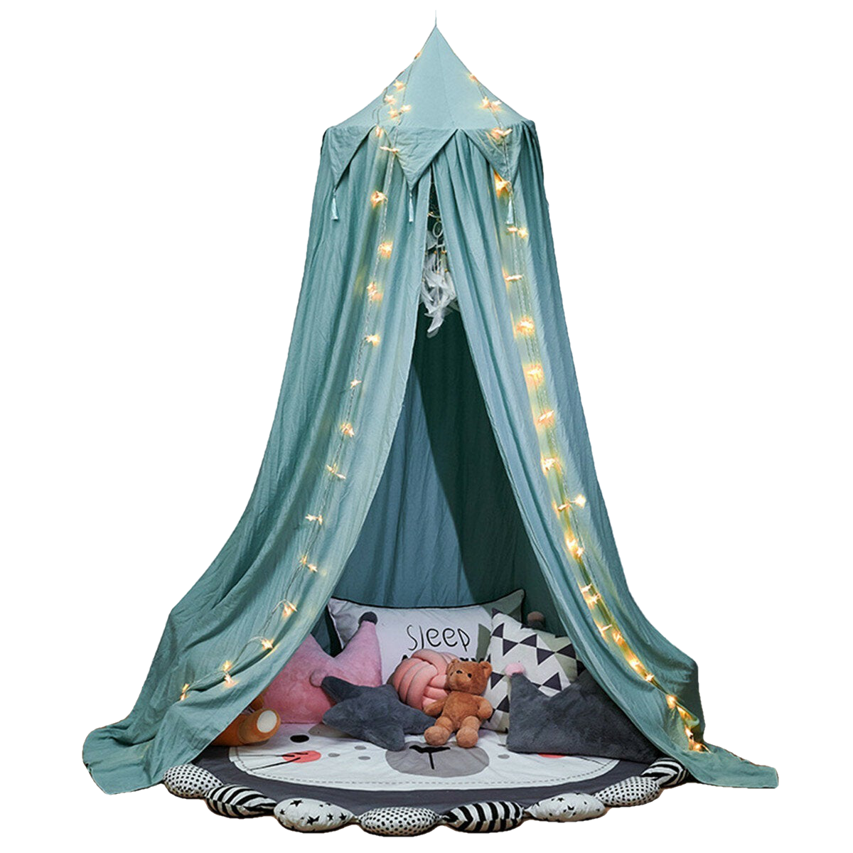 Nordic Style Princess Kids Baby Bed Room Canopy Mosquito Net Curtain for Bedding Dome Tent