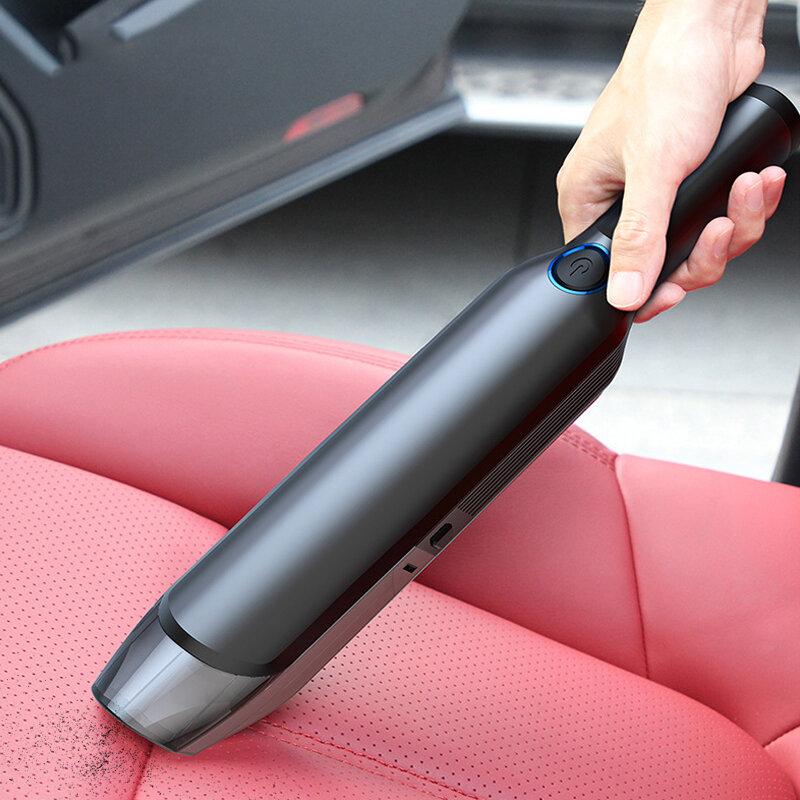 Handheld Portable Wireless Car Vacuum Cleaner Rechargeable 5000Pa Cyclone Suction 2000mAh Battery Life Cordless Wet/Dry Auto