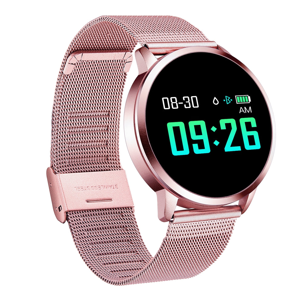 Stainless Steel SmartWatch 0.95 inch OLED Color Screen Blood Pressure Heart Rate Smart Watch - JustgreenBox