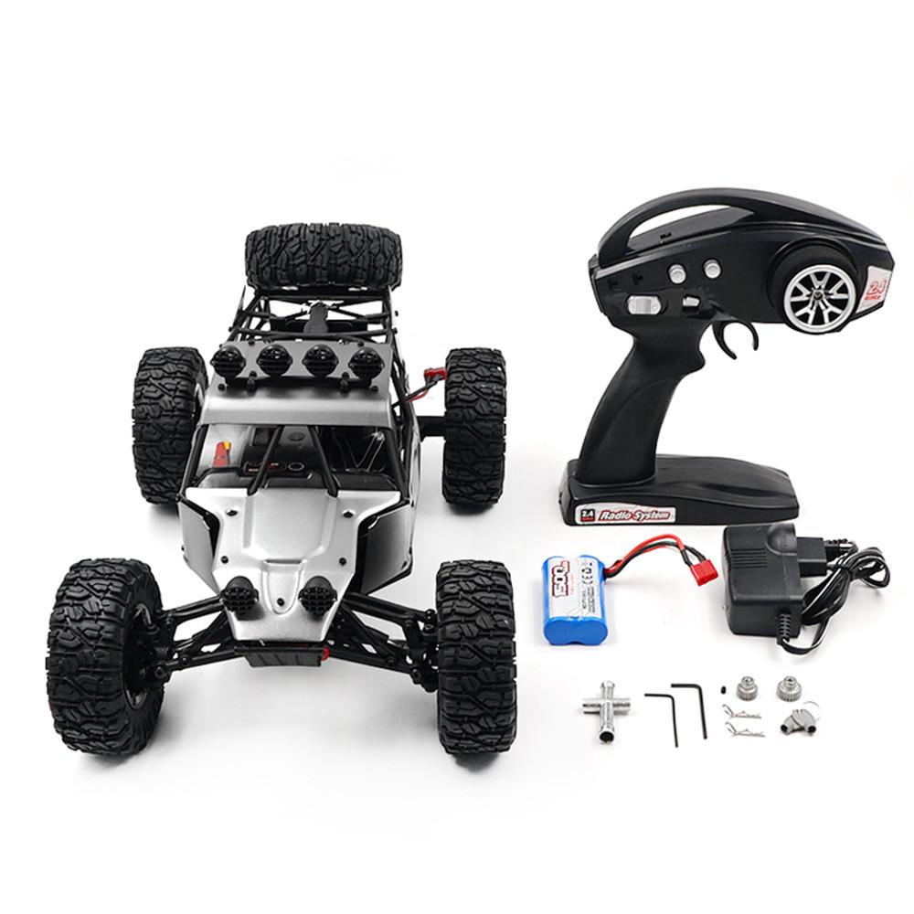 2.4G 4WD Brush Rc Car Metal Body Shell Desert Off-road Truck RTR Toy