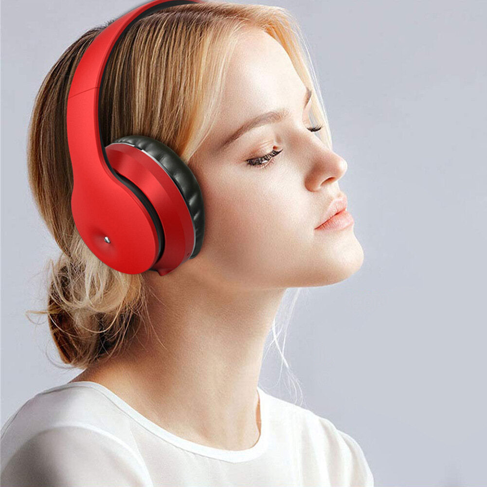 Wireless bluetooth Headphone Super Bass Stereo NFC Foldable Head-Mounted Sports Gaming Headset with Mic