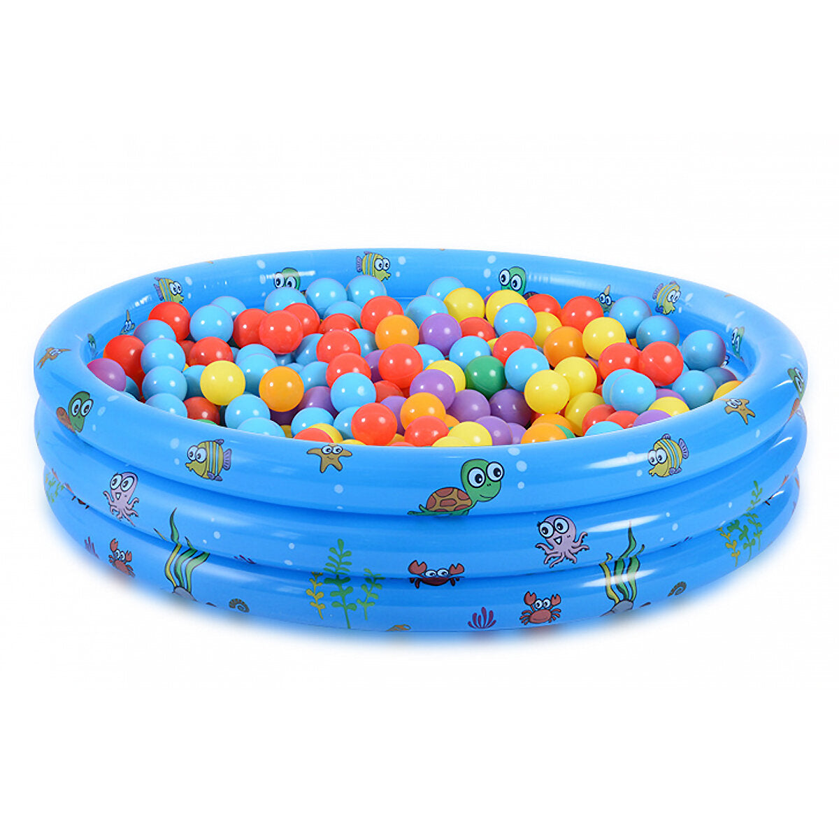 100cm Inflatable Swimming Pool Kids Bathing Ocean Ball Pit Pool Home Garden Patio