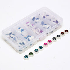 100pcs/box 12mm Doll Eyeballs Half Round Acrylic Eyes for DIY Doll Bear Crafts Toys