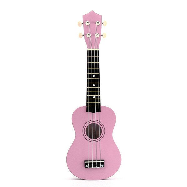 21 Inch Acoustic Soprano 4 String Mini Basswood Ukulele Musical Instrument Toy