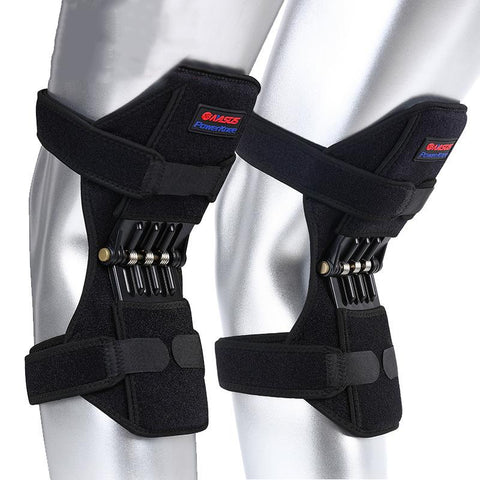 Breathable Sports Knee Spring Joint Brace Protector Support Power Lift