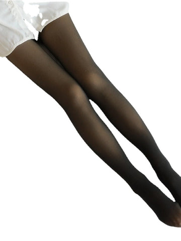 Fashion Mid Waist Comfort Plain Skinny Daily Women's Stretchy Tights