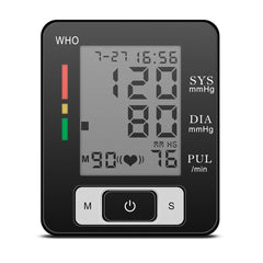 Home Automatic Wrist Blood Pressure Monitor Voice Digital Oxygen Glucose Instrument