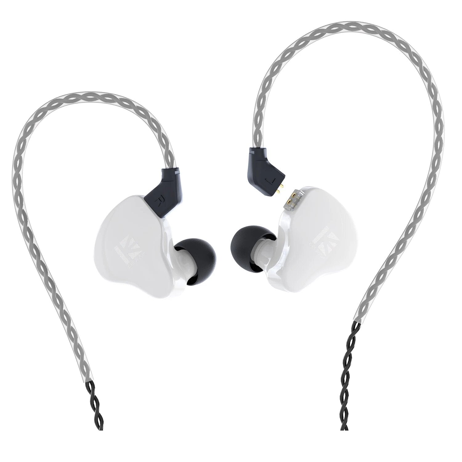 Dual Magnectic Circuit Dynamic In Ear Earphone Running Sport HIFI Wired Headphones With Mic Earbuds Kbear KS2 KB06