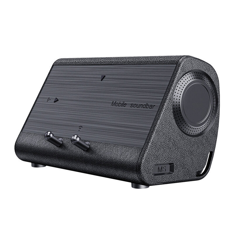 Soundbar Wireless Induction Stereo Portable Speaker Desktop Speaker with Sensor Phone Stand Holder