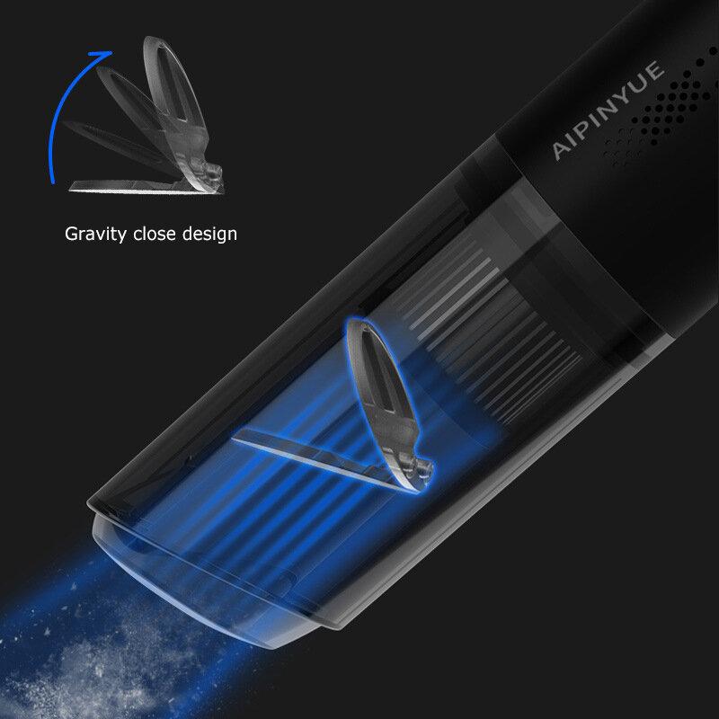 Wireless/Wired Car Vacuum Cleaner 120W 6000Pa Powerful Suction Low Noise for Auto Home Carpet Sofa