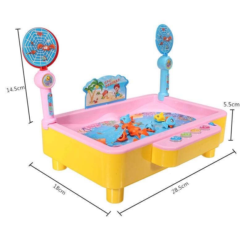 Educational Angling Colorful Toy Magnetic Fishing Board Game for Young Children Kids