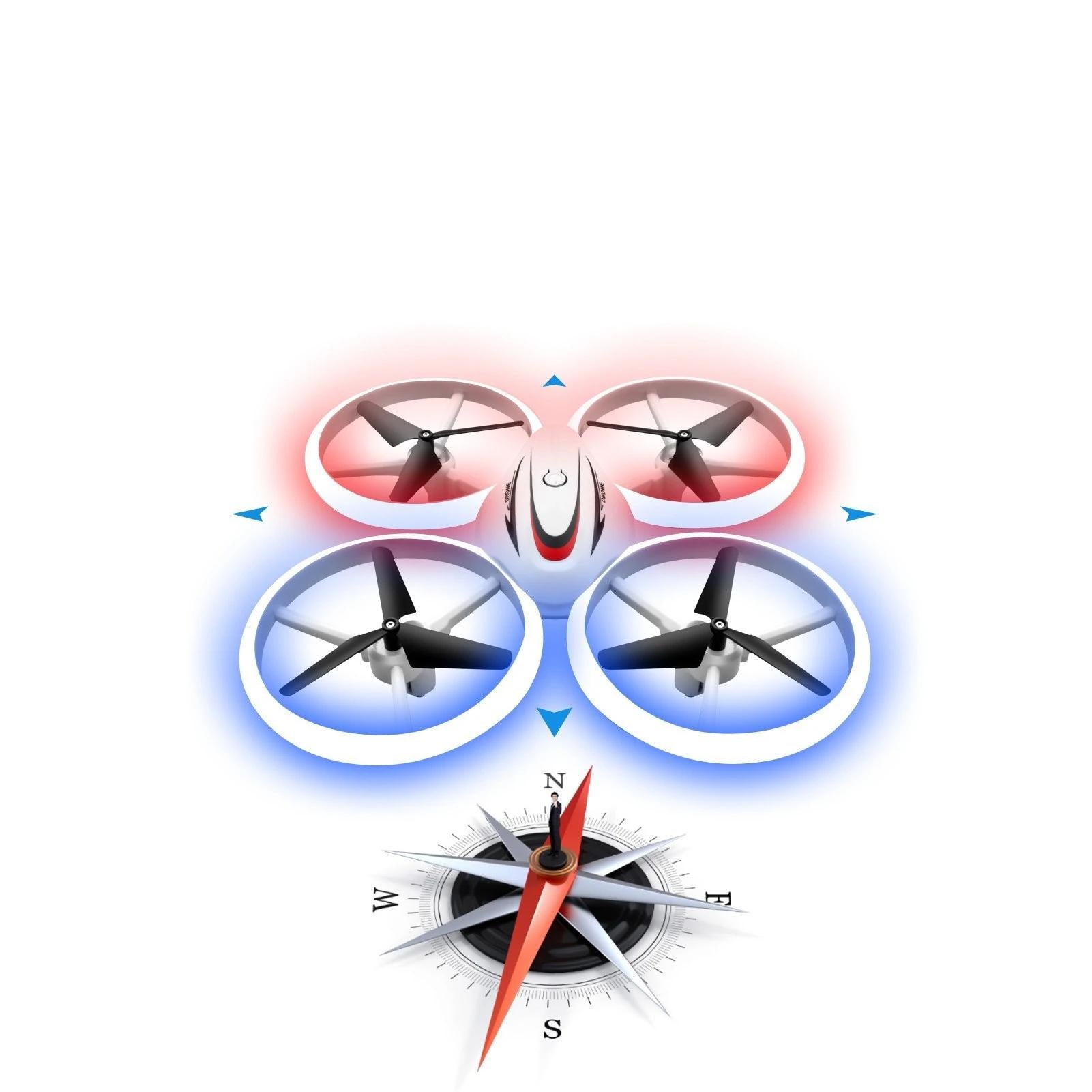 2.4GHz 4 Channel S123 LED Mini Drone for Kids Remote Control Small RC Quadcopter