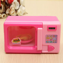 Plastic Pink Microwave Oven Kids Children Girls Home Role Play Pretend Game Toy