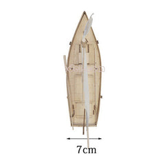 Wooden Sailing Boat Assembly Model Kit Laser Cutting Process DIY Toy