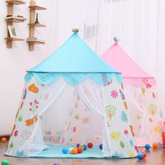 Kid Princess Castle Tent Portable Folding Children's Tents Baby Outdoors Play House for Infant Indoors Room Toddler Game Tent