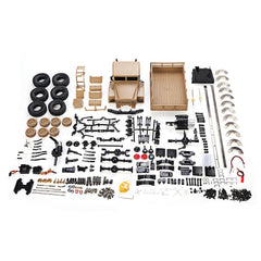 1/16 6WD RC Car Metal Kit with 370 Motor Metal Dual Speed Gear Case Gear Drive Shaft Wheels Weight