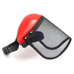 Clear Mesh Full Visor Flip Up Face Shield Screen Safety Mask Eye Protector Helmet Red - JustgreenBox