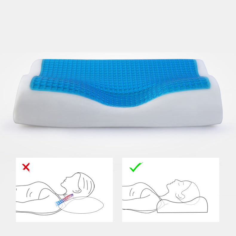 Memory Foam Pillow Cooling Gel Bed Cervical Protect Orthopedic Pillows for Sleeping