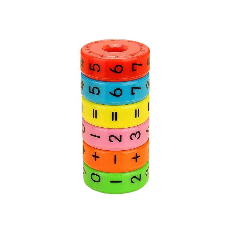 Magnetic Math Cylinder Abacus Study Article Intelligence Enlighten Kids Toy Gift