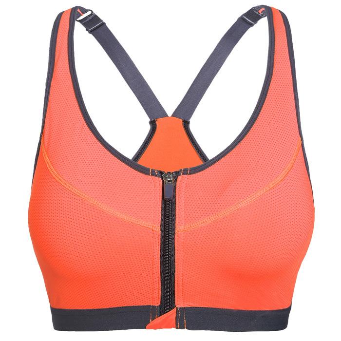 Professional Shakeproof Front Zipper Breathable Sports Bra