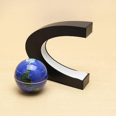 C Shape Magnetic Levitation Floating Globe World Map With LED Lights