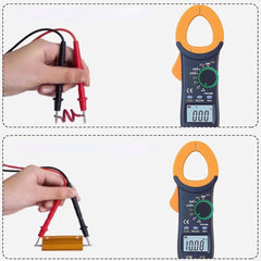 Digital Display Clamp Auto-Ranging Multimeter Testing Current Voltage Resistance