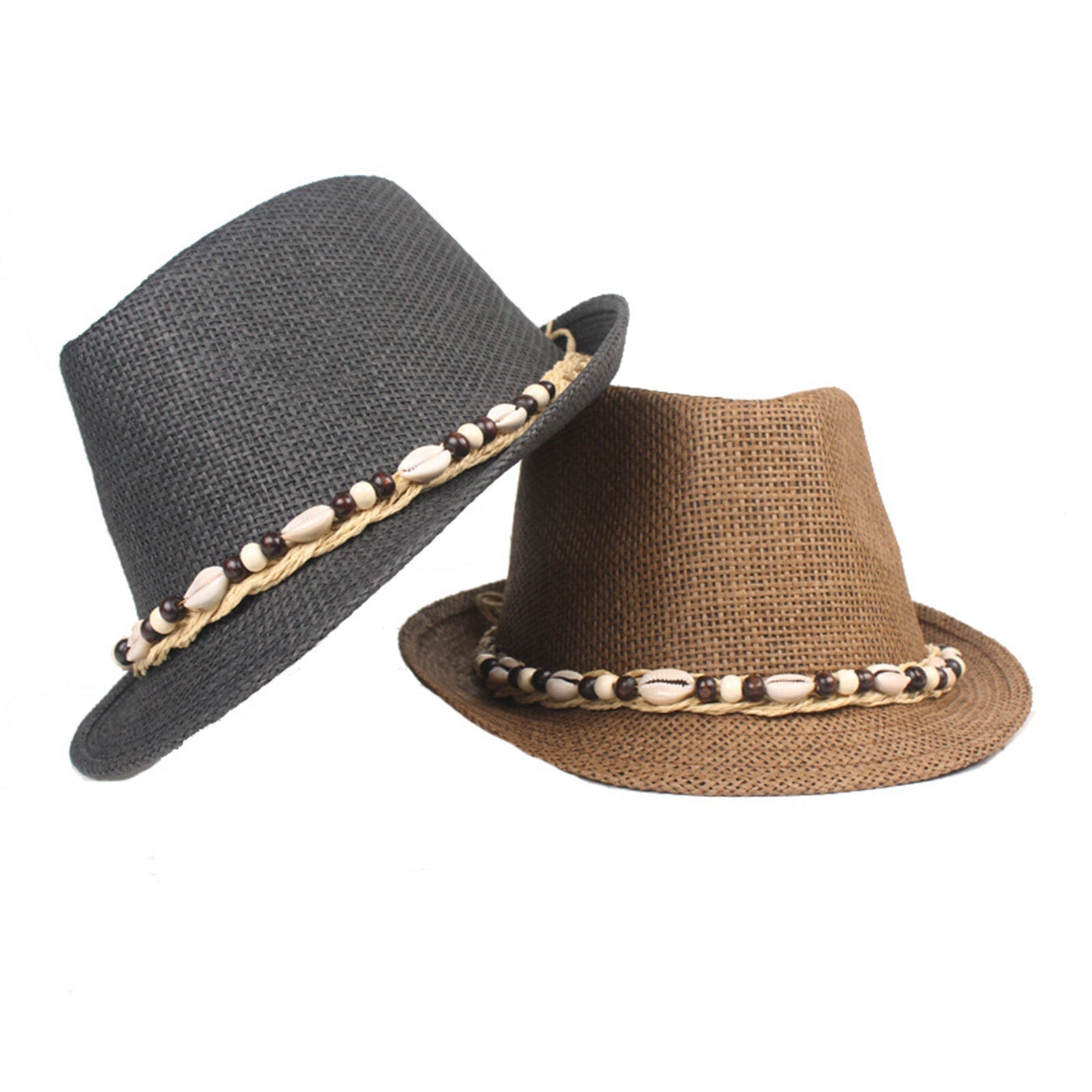 Men Straw Casual Vacation All-match Breathable Sunshade Top Hats Flat Hats