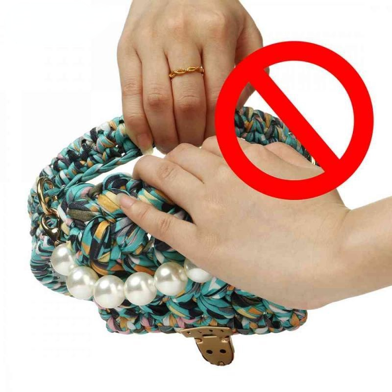 Clear Tote Bag Chain Women Messenger Bag Small Round Cute Handbag