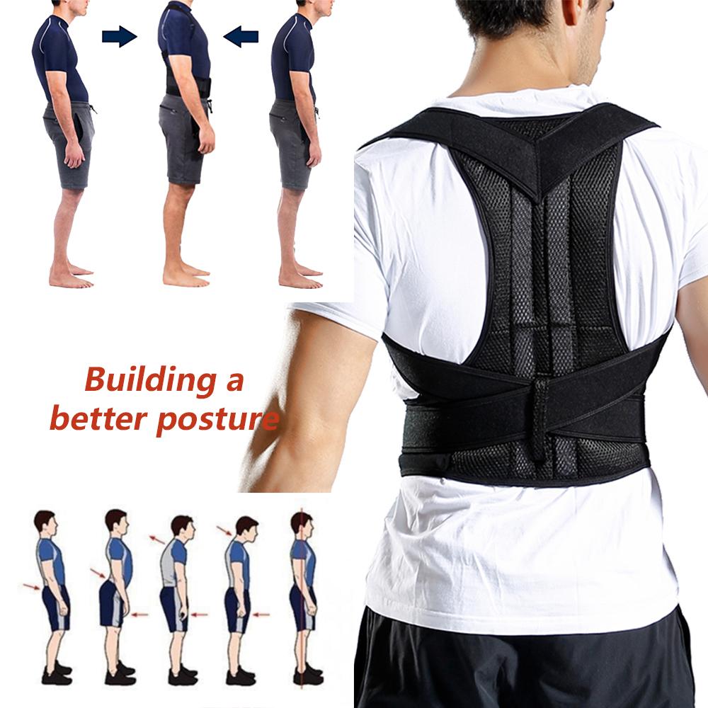 Adjustable Back Support Belt Posture Corrector Shoulder Lumbar Spine
