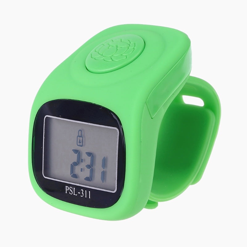 6 Digits Finger Tally Counter 8 Channels With LED Backlight Silicone Ring