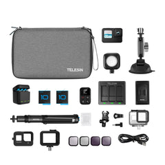 Carrying Storage Bag Nylon EVA Hard Shell Portable Case for GoPro Hero 10 9 8 7 6 5 Osmo Action SJCAM EKEN Camera Accessories