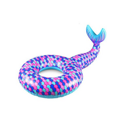 Mermaid Inflatable Circle Rubber Ring for Swimming Pool Kids Adult Float Outdoor Party Toys