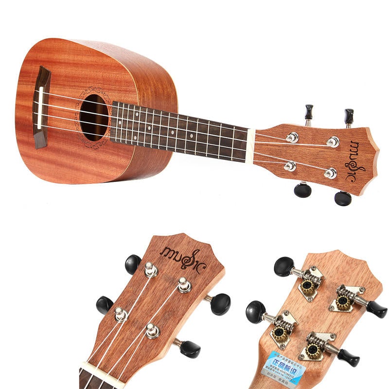 21 Inch Soprano Pinapple Mahogany Ukulele 4 Strings Hawaii Mini Guitar Children Gift