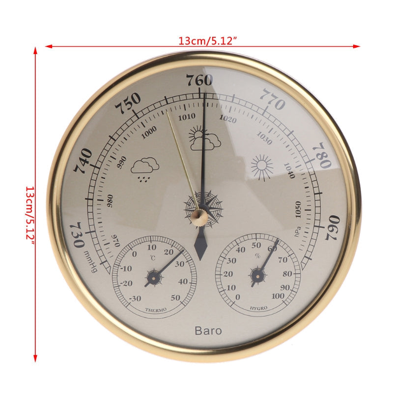 Wall Mounted Barometer For Weather Monitoring Research Sailing Gardening Indoor