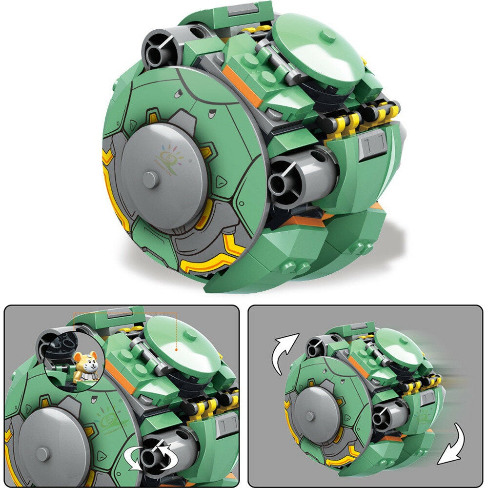 228Pcs Wrecking Ball Game Building Blocks Robot Animal Figures Bricks Toys Children