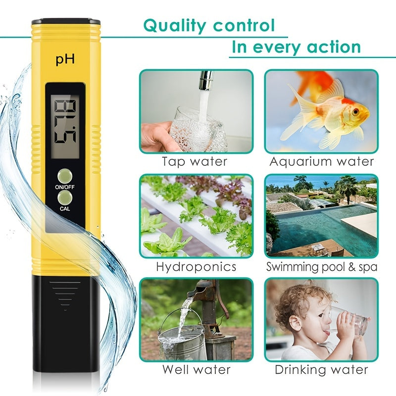 PH Meter for Water Hydroponics Digital PH Tester Pen Pocket Size