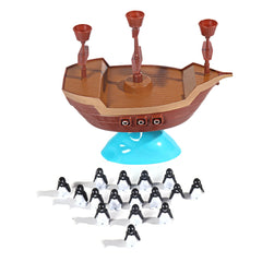 Funny Balance Penguin Pirate Ship Parent-child Interactive Board Game Educational Toy for Kids Gift