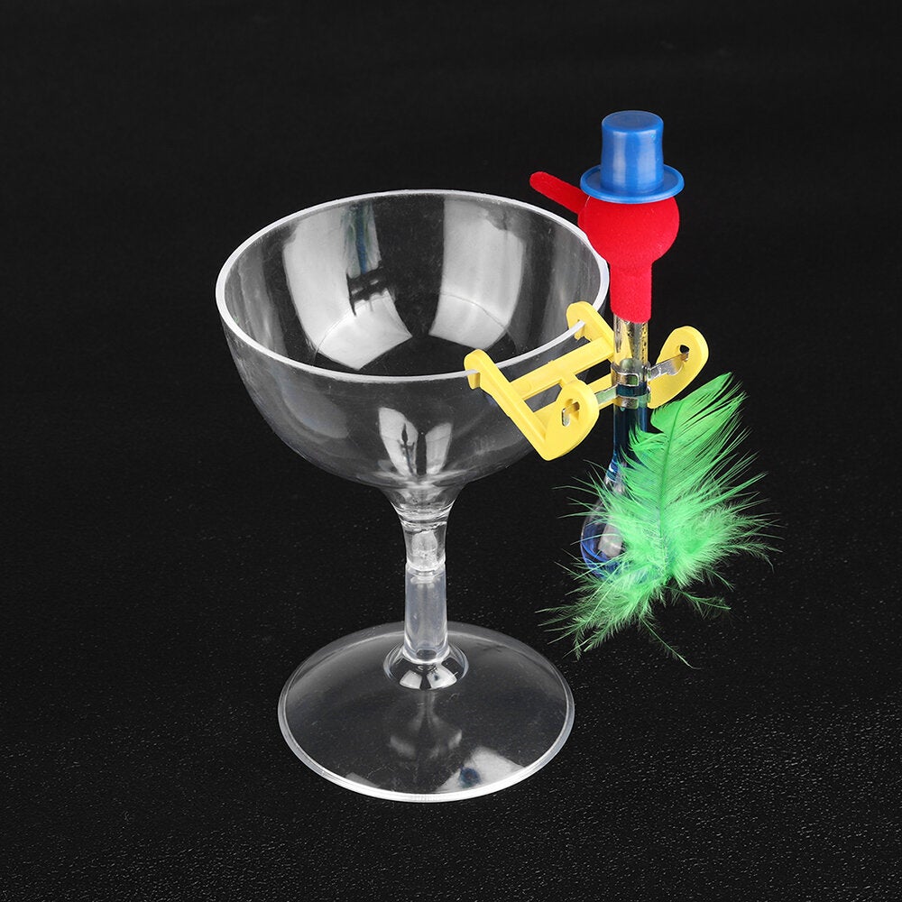 Novelty Dippy Drinking Bird With Plastic Glass