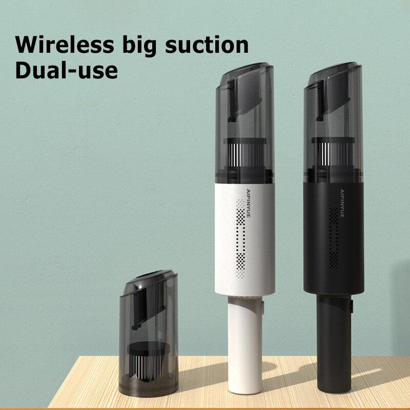 Wireless/Wired Car Vacuum Cleaner 120W 6000Pa Powerful Suction Low Noise for Auto Home Carpet Sofa