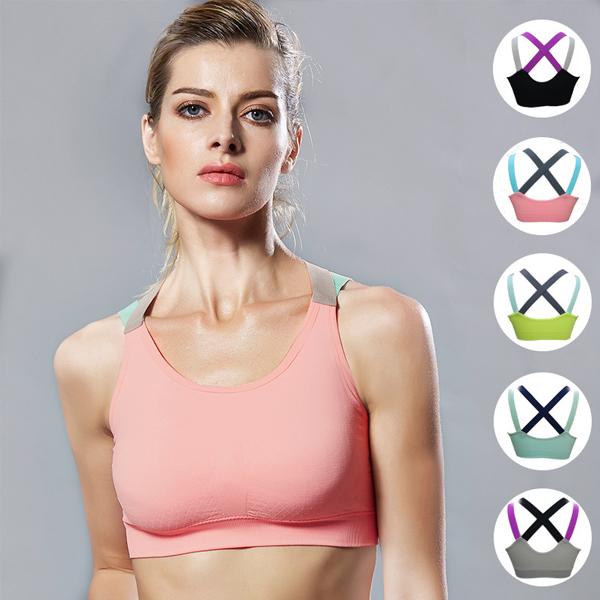 X Shape Back Sports Bra