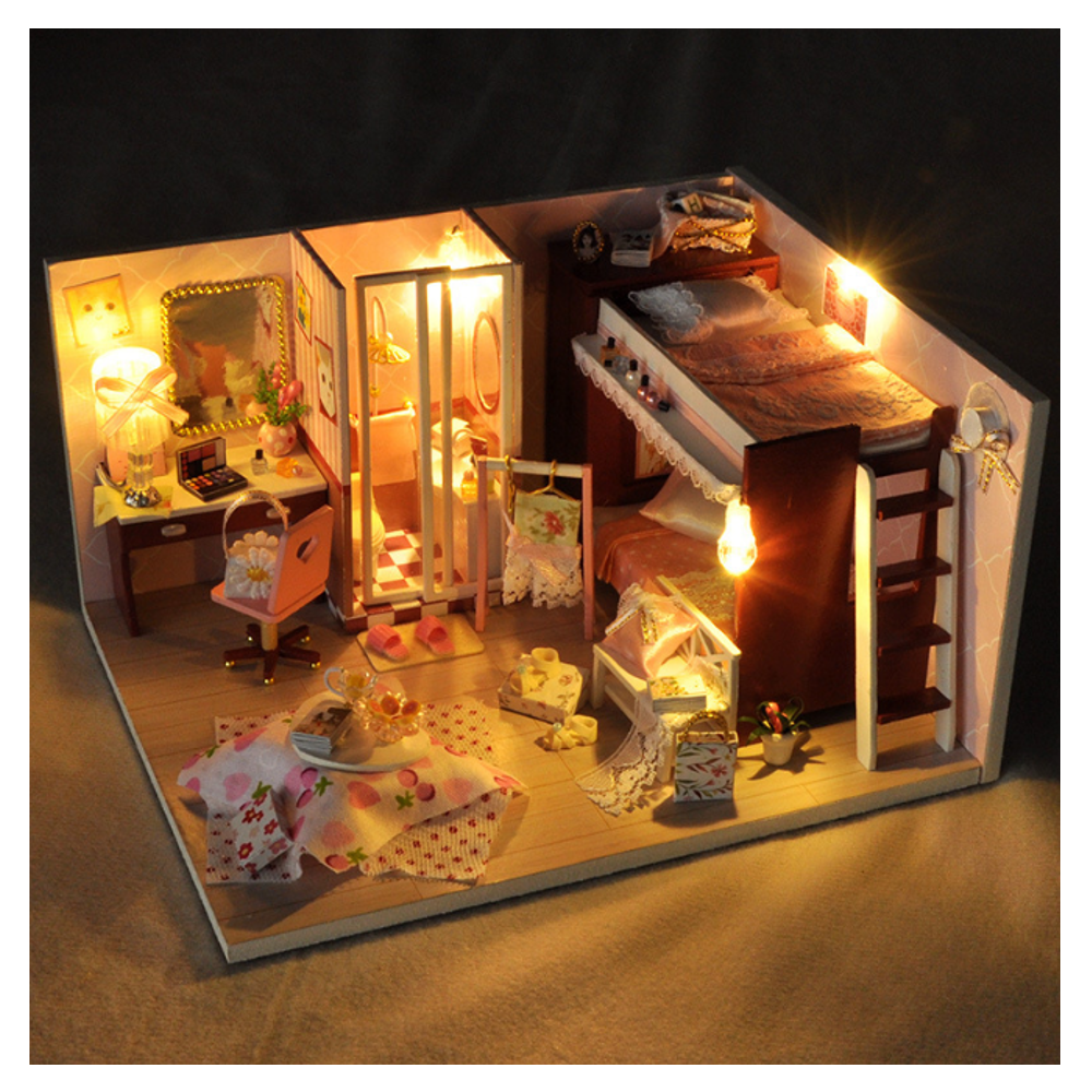 Doll House TW34 Reproduction Youth Series Handmade Model Wooden Creative Educational Toy Gift