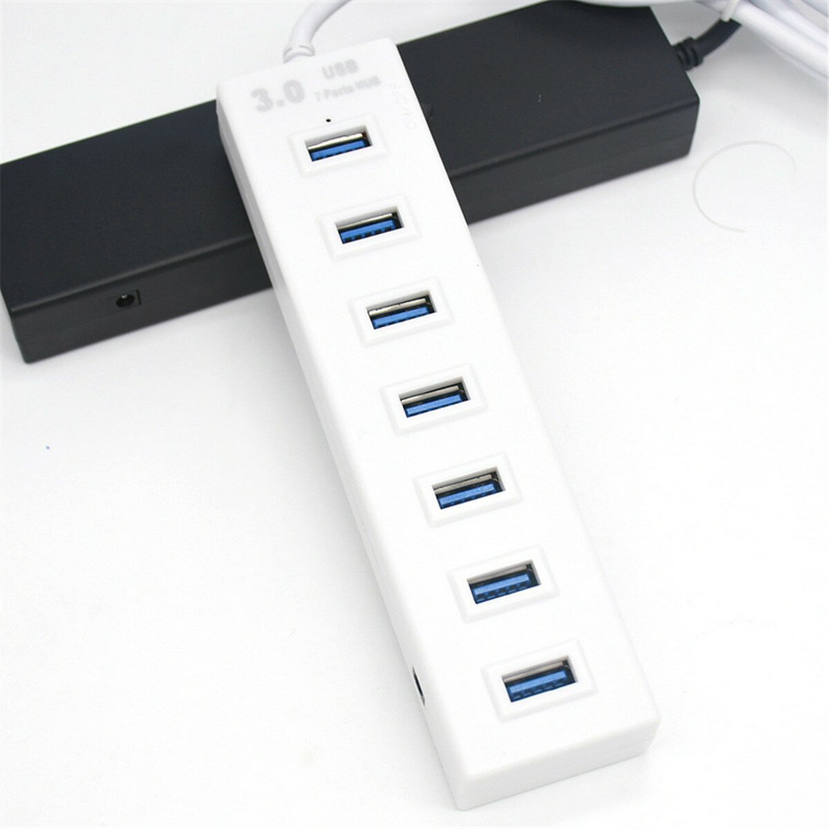 7-Port USB 3.0 Hub Adapter Docking Station 5Gbps Data Transfer For Laptop PC