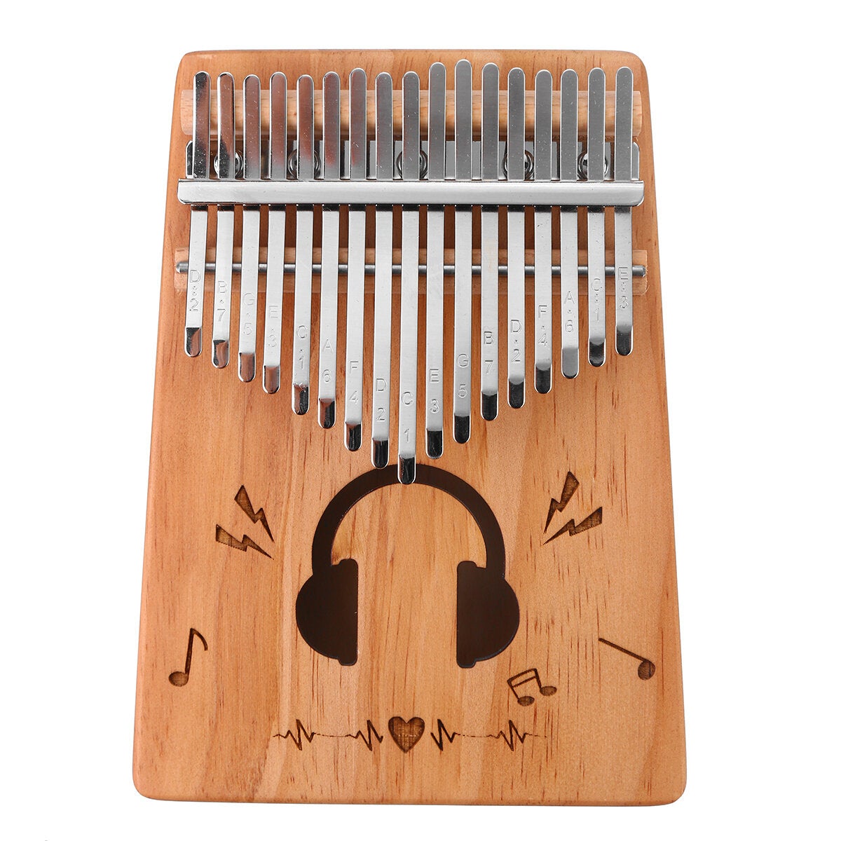 17 Key Kalimba Spruce Wood Thumb Piano Finger Musical Instrument Toy Beginner